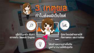 3 เหตุผล ทำไมต้องมีเว็บไซต์